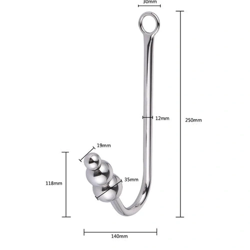 Collar 5334 Beaded with Elegant Hook and Anal Cuffs 1227